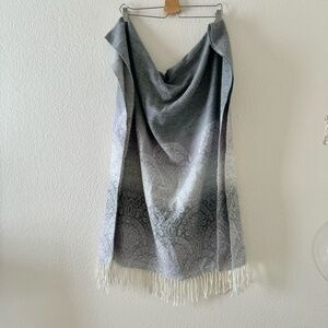 Aurora Paci Italia gray ombré scarf